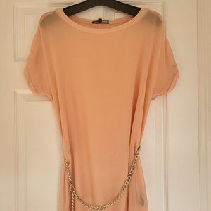 Edit by Jeanne Beker Tunic, Light Peach, Size S